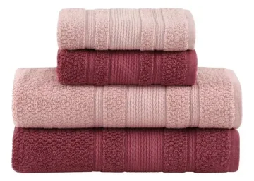Jogo Toalhas Buddemeyer Bella Banho Rosa 4p