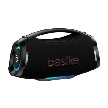 Caixa de Som Portátil Basike Bluetooth 200W Com Graves Reforçados e À Prova D'Água