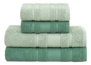 Jogo De Toalhas Buddemeyer Bella Extra Soft Banho 4 Peças Azul Claro/azul Marinho