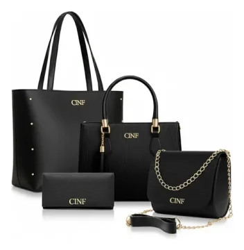 Kit Bolsas Feminina Transversal Média + Tira Colo + Carteira Cor Verde Militar Liso Ouro Preto