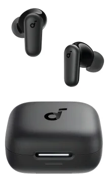 Fone De Ouvido Bluetooth 5.4 Soundcore P30i Da Anker, Cancelamento De Ruído Adaptativo, Graves Poderosos, 45h De Reprodução, Estojo 2-em-1 Com Suporte Para Celular, Ip54, Fone Sem Fio Tws, Preto