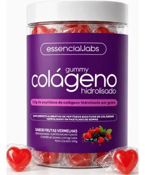 Gummy De Colágeno Verisol® Com 2,5g De Peptídeos Bioativos Por Gummy E Tecnologia Alemã - 30 Doses - Sabor Frutas Vermelhas