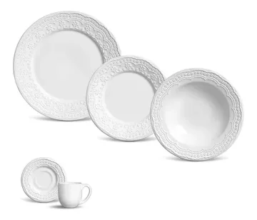 Aparelho De Jantar 20 Peças Madeleine Branco