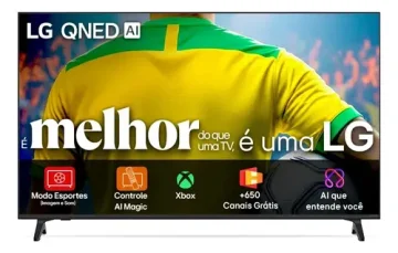 Smart Tv 4k 86" Lg Qned73 Portal De Games Processador Ai Α7 Ger8 4k Super Upscaling Google Cast Integrado Controle Ai Magic Webos 25 Modo Esportes Ale