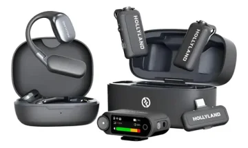 Mic Hollyland Lark Max 2 Ultimate Combo Com 2x Fones Cinza-escuro