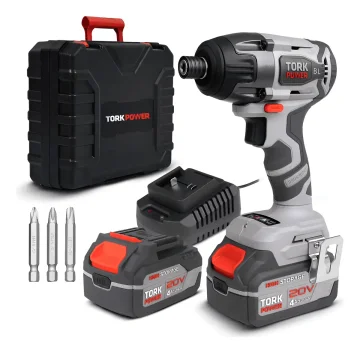 Parafusadeira Impacto Industrial Tork 200nm Sem Fio 23k Rpm Cinza 127/220v 50/60hz