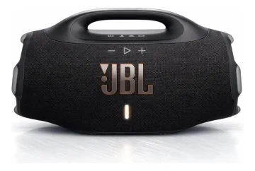 Caixa De Som Jbl Boombox 4 Bluetooth Som 210w Jbl Pro Ai Sound Boost Graves Personalizáveis Bateria De Até 34h Ip68 Áudio Lossless Preta