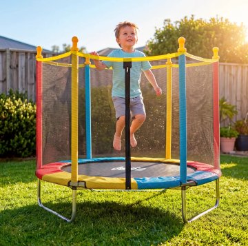 Cama Elástica Trampolim JustFun de 1,40 m para Crianças Colorida