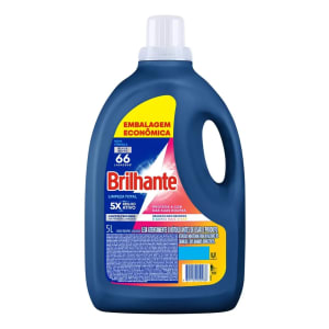 Brilhante Lava Roupas Líquido Limpeza Total 5 L