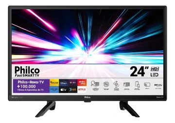 Smart TV de 24" Philco Roku TV PTV24G5YR2CP LED - Preto