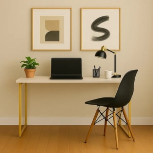 Escrivaninha Industrial 110cm (Opções de Cores)