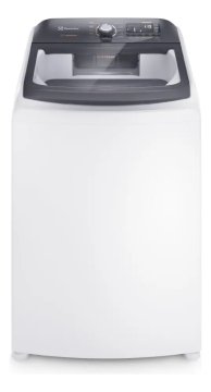 Máquina de Lavar Electrolux LEC15 Branca 15kg Premium Care com Cesto Inox Jet&Clean e Time Control