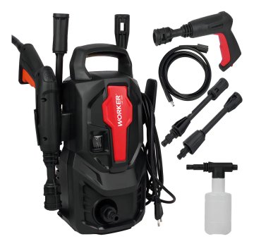 Lavadora De Alta Pressão Potente 1305lbs Kit Shampoo Worker