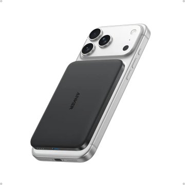 Carregador Portátil Indução 5000mAh Power Bank Anker Ultra Fino Magnético Sem Fio Qi2 Carga Rápida 15W MagSafe Para iPhone 17/16/15/14/13/12