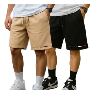 Kit 02 Bermuda Casual Short Moletom (2 Cores)