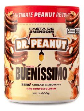 Pasta de amendoim com whey protein bueníssimo 600g Dr. Peanut