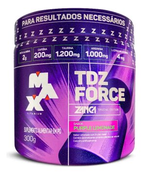 Pré Treino Tdz Force Gabriel Zancanelli 300g Purple Lemonade