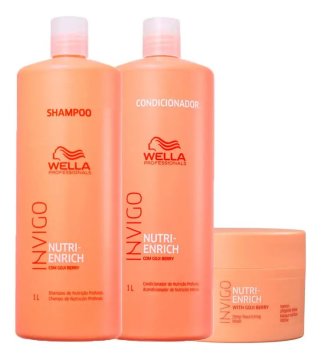 Kit Wella Pro Invigo Nutri Enrich - Sh 1000ml E Cond E Másc