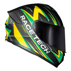 Capacete Integral Race Tech Hit Fuzzy Esportivo