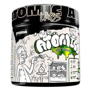 Pré Treino Atômico 300g Atomic Labs Sabor Maçã Verde Energia Explosiva