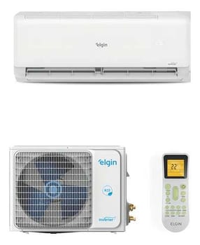 Ar Condicionado Elgin Eco Inverter II Wi-Fi - 9.000 BTU Quente e Frio Compatível com Alexa e Google Home