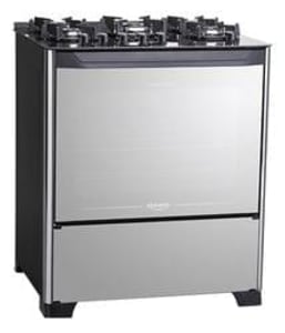 Fogão 5 Bocas Dako Magister Style Com Frente Espelhada Mesa de Vidro e Tripla Chama Bivolt