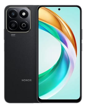 Smartphone Honor X6b 5g 256gb 8gb (4gb Ram + 4gb Turbo) Tela 6,77 120hz Câmera Ultra Nítida 50mp Com Ia Preto