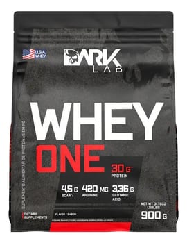 Whey One Protein Proteína Sachê Refil 900g - Dark Lab Sabor Morango