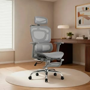 Cadeira De Escritório Ergonômica Giratoria Nr17 Malha Respirável Corsair