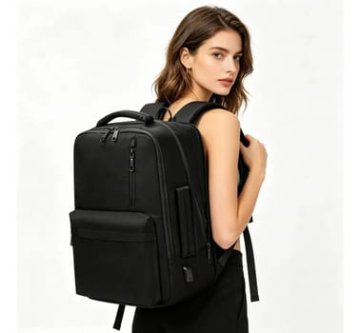 Mochila para Notebook Feminina Expansível de 25L a 40L, com USB e Impermeável