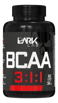 Bcaa 3:1:1 60 Caps Dark Lab Leucina Valina E Isoleucina Sabor Sem sabor