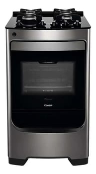 Fogão Consul 4 Bocas Inox Mesa de Vidro CFO4VAR