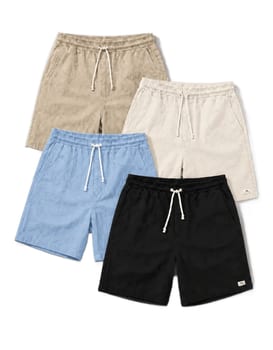 Kit 4 Short Linho Mauricinho Masculino Bermuda Esporte Fino