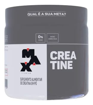 Creatina 150g Creatina Monohidratada Max Titanium Sem Sabor Alta Pureza