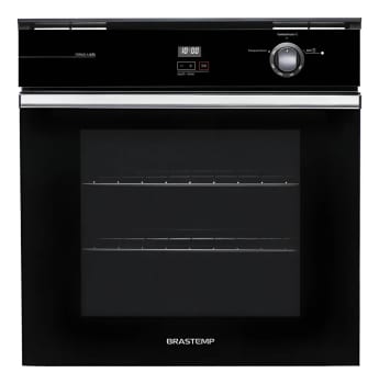 Forno De Embutir A Gás Brastemp 78 Litros Preto Com Grill E
