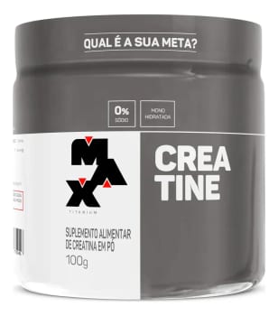 Creatina 100g Creatina Monohidratada Max Titanium Sem Sabor Alta Pureza