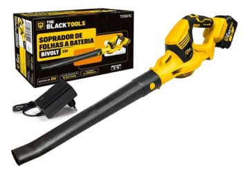 Soprador de folhas a bateria elétrico cor amarelo tcb21c The Black Tools