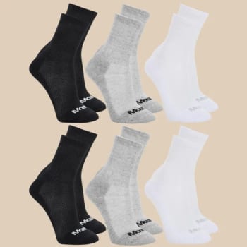 6 Pares De Meias Mash Cano Médio Longo Masculina Esportiva