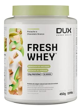Fresh Whey - Pote 450g Dux Nutrition - Sabor Pistache e Chocolate Branco