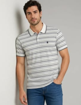 Camisa Polo Masculina Polo Wear Piquet Listrada