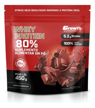 Whey Protein Concentrado 450g Growth Supplements