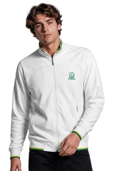 Jaqueta Esportiva Polo Wear Com Zíper Branco M