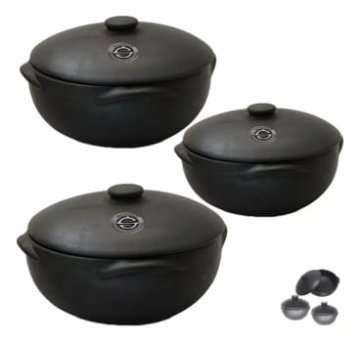 Conjunto Kit Legítimas Panelas De Barro Capixaba Nº 3-2-1.