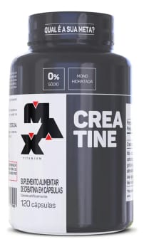 Suplemento Em Cápsulas Max Titanium Creatina Pote 120 Caps