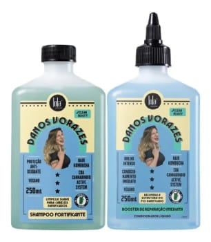 Kit Shampoo e Condicionador Líquido Lola Danos Vorazes de 500 mL