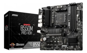 Placa Mãe Msi B550m Provdh,chipset B550, Amd Am4, Matx, Ddr4