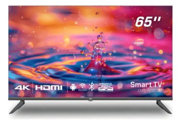 Smart TV HQ 65" 4K LED com HDR, Android e Wi-Fi