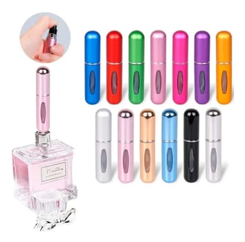 10 Mini Frasco Recarregável Mini Frasco Porta Perfume Bolsa