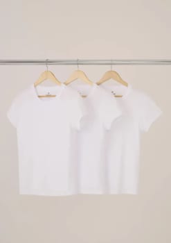 Kit Com 3 Camisetas Femininas Básicas Baby Look Hering