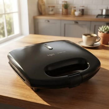 Sanduicheira Elgin Brunch Time 2 em 1 Grill Antiaderente Preta 800W